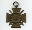 Ehrenkreuz für Frontkämpfer und Verleihungsurkunde von Johann Paulus