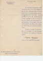 Brief und Kriegsranglistenauszug von Hermann Sieglerschmidt