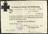 Ehrenkreuz für Kriegswitwen von Franziska Ritter