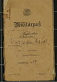 Militärpass von Rudolf Wilhelm Hauck