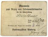 Ausweis für Lebensmittelmarken Hans Stadlbauer